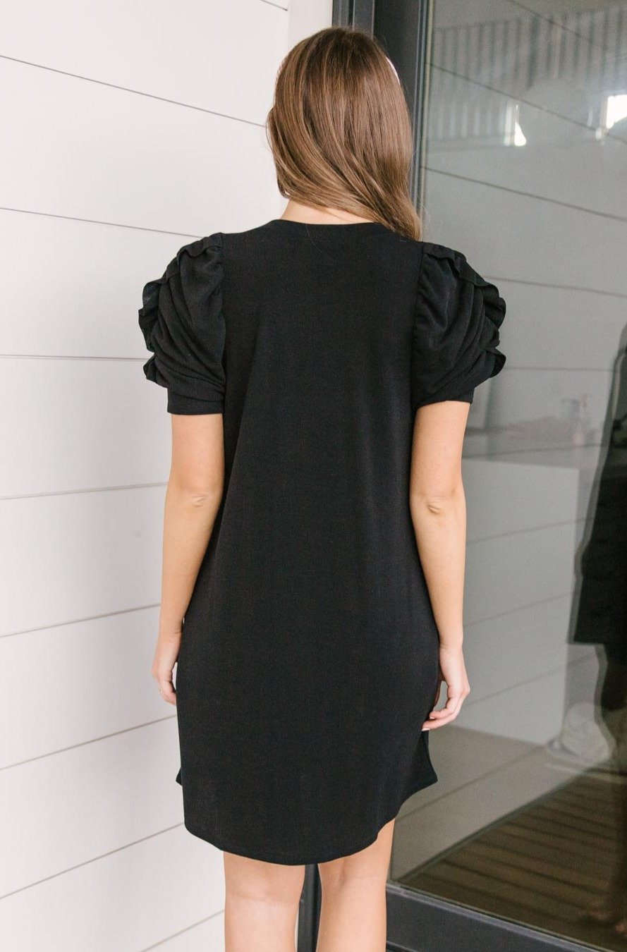 All in The Sleeve Dress in Black (XS)