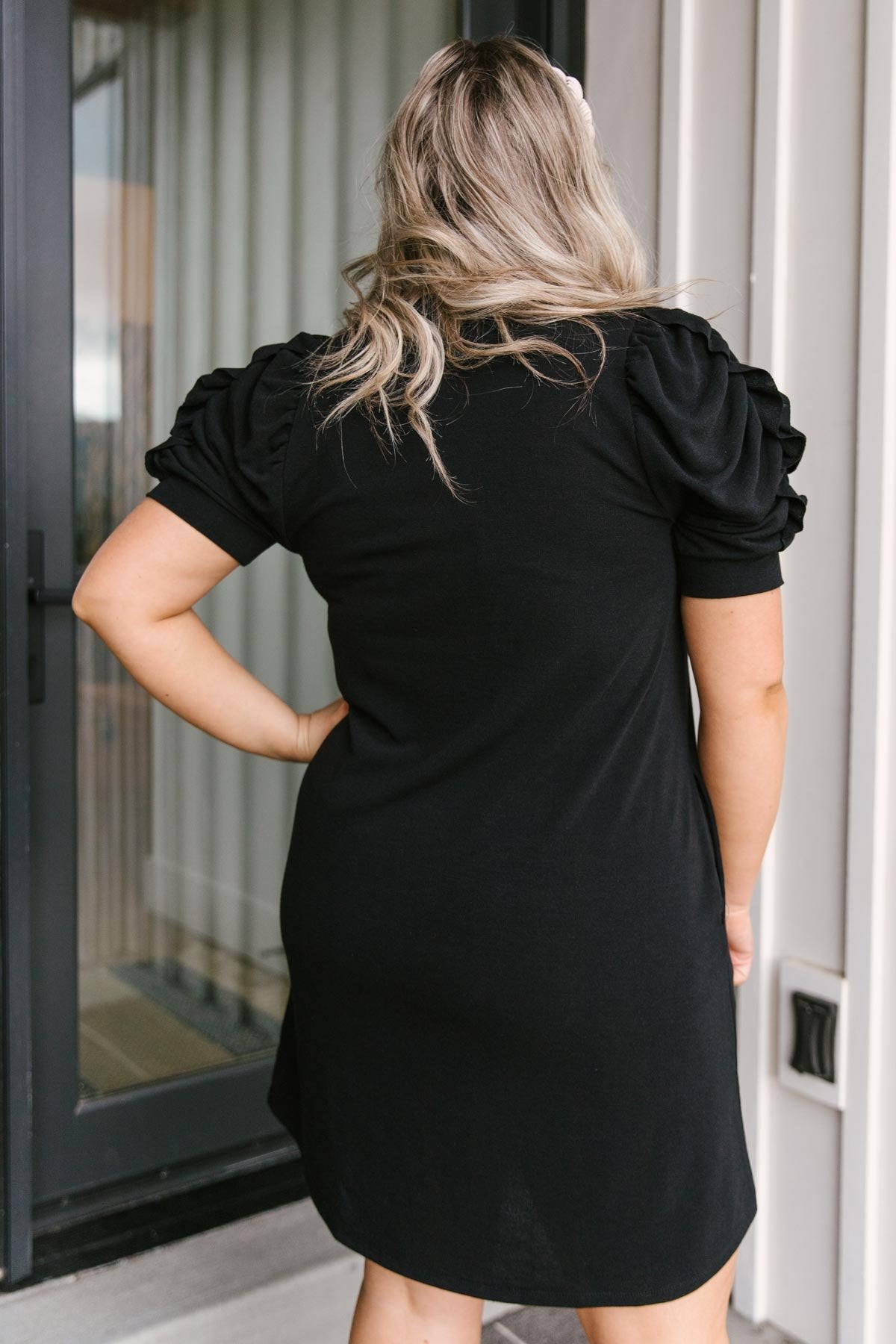 All in The Sleeve Dress in Black (XS)
