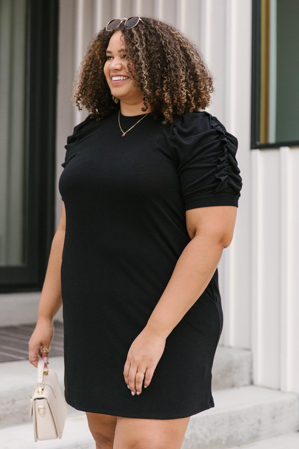 All in The Sleeve Dress in Black (XS)