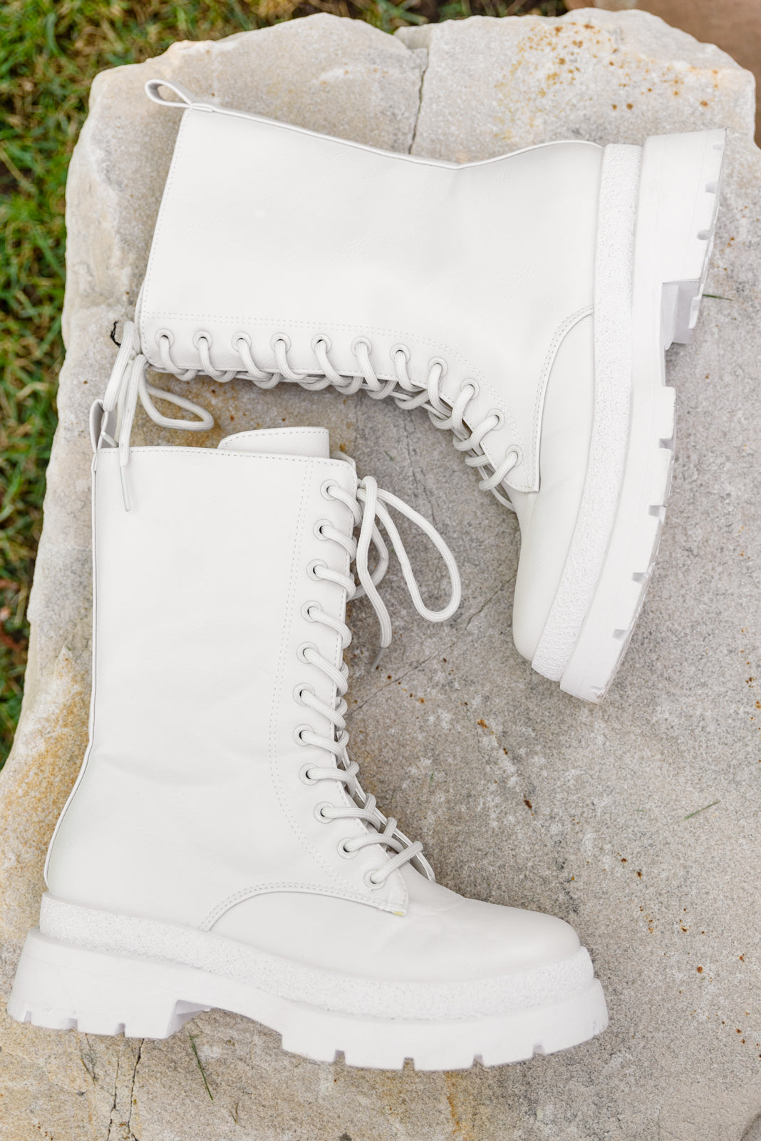 Autumn Feels Combat Boots (size 6)