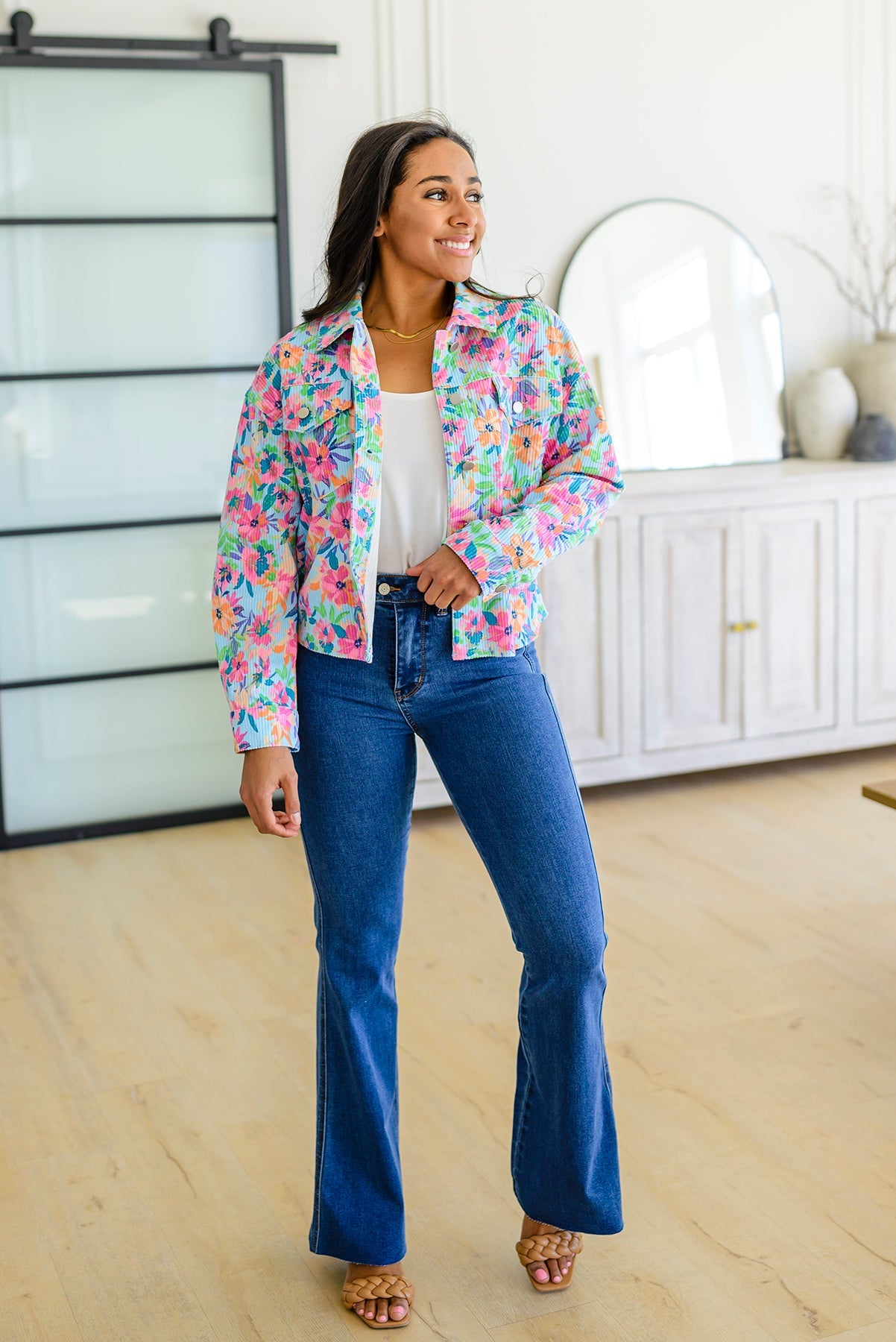 Francine High Rise Tummy Control Flared Jeans (1/25)