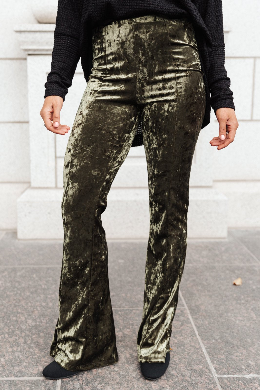 Velvet Elvis Wide Leg Velvet Pants