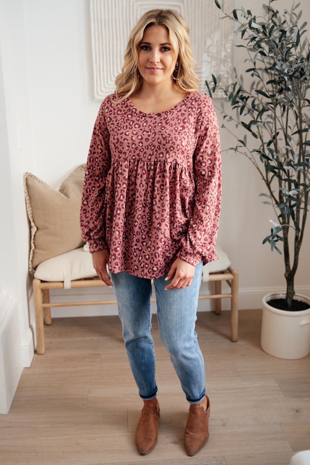 Leopard Kiss Top