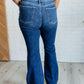 Mavis High Rise Side Seam Detail Flare Jeans