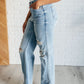 Ramona High Rise Rigid Magic Destroyed Straight Jeans