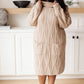 Bundled Beauty Turtleneck Sweater Dress