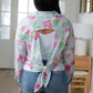 Thinking On It Open Back Floral Top