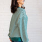 Too Good to be True Striped Drop Shoulder Top in Green