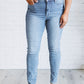 Justine High Rise Control Top Contrast Wash Skinny Jeans