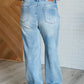 Ramona High Rise Rigid Magic Destroyed Straight Jeans