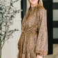 A Cheeky Little Time Tiered Dress in Pecan Brown