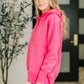 A Million Different Reasons Hooded Pullover in Fuchsia