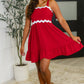 Acting Brand New Contrast Trim Crinkle Woven Dress