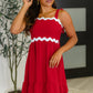 Acting Brand New Contrast Trim Crinkle Woven Dress
