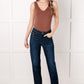 Alaina High Rise Classic Straight Jeans