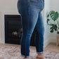 Amber Cuffed Slim Fit Dark Wash Jeans