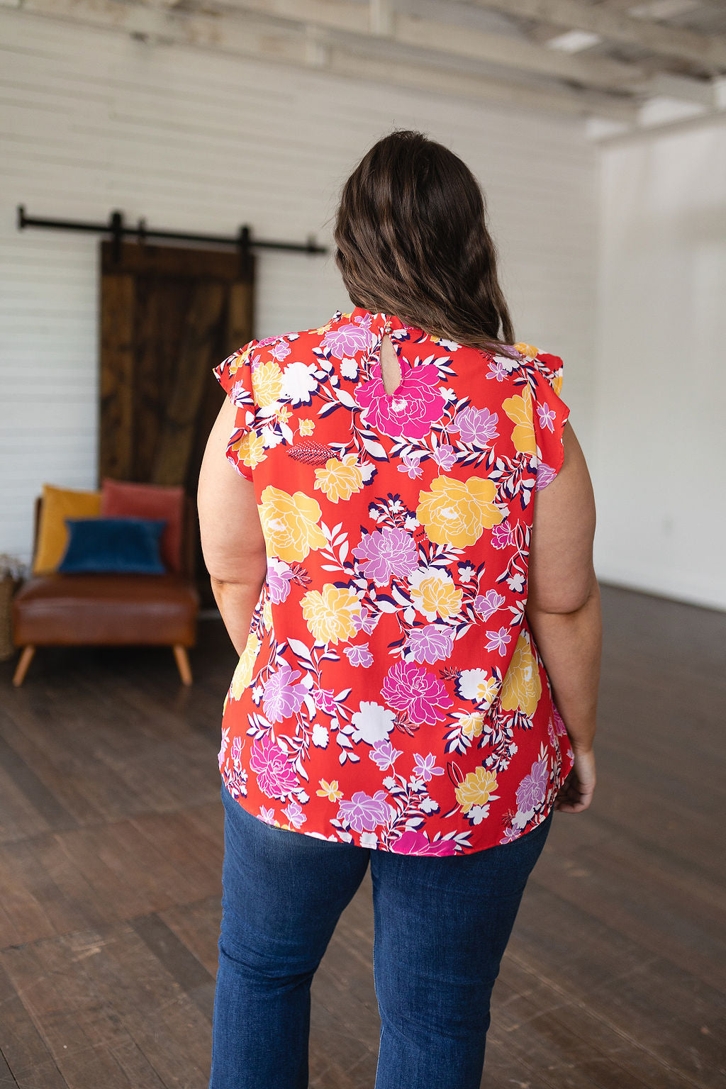 Among The Flowers Floral Top