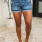 Annie Mid Rise Cell Phone Pocket Dad Shorts