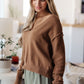 Back to Life V-Neck Sweater in Mocha