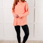 Basically My Favorite Hooded Pullover in Coral