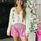 Beige and Pink Nutcracker Sweater