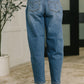 Bella High Waist Soft Barrel Stitch Thru Pocket