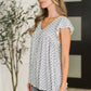 Bloom Service V-Neck Blouse in Ivory