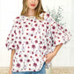 Blossom Breeze Balloon Sleeve Blouse