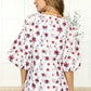 Blossom Breeze Balloon Sleeve Blouse