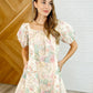 Bow Peep Eyelet Knit Dress in Pink and Green