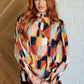 Call It What It Is Mod Print Blouse