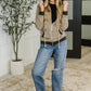 Call of the Wild Contrast Trim Zip Up