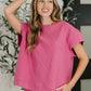 Can't Quit You Drop Shoulder Top in Magenta
