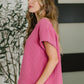 Can't Quit You Drop Shoulder Top in Magenta