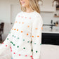 Candy Buttons Pom Detail Sweater