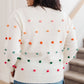 Candy Buttons Pom Detail Sweater