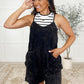 Carefree Cutie Slouchy Pocket Romper in Black