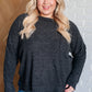 Casual Tuesday Ribbed Knit Sweater in Black