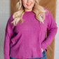 Casual Tuesday Ribbed Knit Sweater in Light Plum