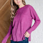 Casual Tuesday Ribbed Knit Sweater in Light Plum