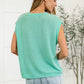 Casually Iconic Waffle Knit Top in Mint