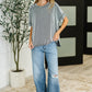 Catch Me Loungin’ Cable Ribbed Knit Top in Black and White