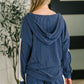 Certified Chiller Contrast Stripe Hoodie in Navy