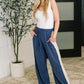 Certified Chiller Contrast Stripe Straight Leg Bottoms in Navy