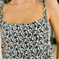 Certified Cutie Shoulder Tie Blouse in Black