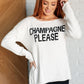 Champagne Please Lightweight Sweater