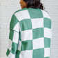 Check Yourself Checkered Sweater in Green