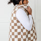 Check it Out Checkered Fleece Vest