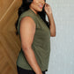 Classic Surplice Front Top in Olive