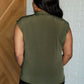 Classic Surplice Front Top in Olive